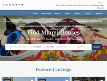 Tablet Screenshot of findmiamihouses.com